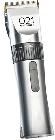 GAMMAPIU' Professional Man Hair Clipper 021, Haarschneidemaschine, Atemregler mit 5 Distanzkämmen, austauschbarer Keramikkopf, Doppelbatterie, verstellbare Klinge, Italienischer Stecker