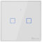 Interruttore Intelligente, SONOFF T2 2Gang Luce Controllo RF Wireless WiFi da Muro, Interruttore a 2 Canali per Soluzioni di Automazione della Casa Intelligente(EU Type, 1-way)
