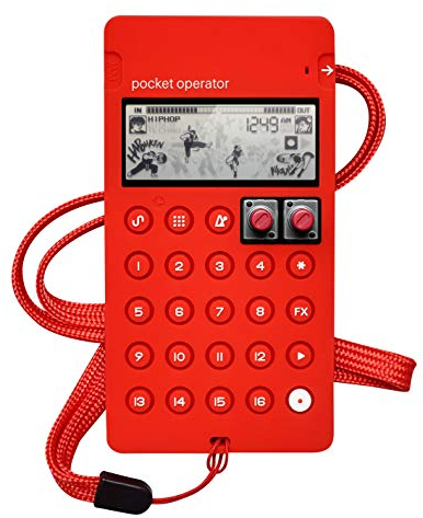 Teenage Engineering CA-X, Universelles Case für Pocket Operatoren (Silikon Hülle, professionelles Tasten-Feel, Anti-Rutsch-Füße, Batterieschutz), Rot
