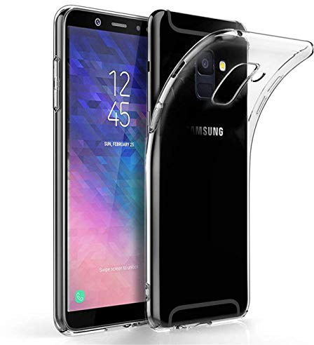 Verco Handyhülle für Samsung A6 (2018) Case, Handy Cover für Samsung Galaxy A6 Hülle Transparent Dünn Klar Silikon, durchsichtig