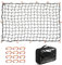 CZC AUTO Bungee Cargo Net 122x183cm Truck Bed Net Stretches to 244x366cm for Pickup Trailer RV SUV Boat | 10cm x 10cm Mesh Net Hold Small and Large |12 Tangle Free Carabiners | Super Duty