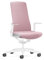 Interstuhl Bürostuhl Pure Interior Edition - Der Schreibtischstuhl der Sich an Gewicht und Bewegung anpasst - ergonomische Smart-Spring Technologie - Made in Germany (1D-Armlehne, Rosa | Weiß)