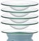 BSTKEY Lot de 5 couvercles de rechange en verre transparent - Plateaux - Coupelles pour brûle-parfum/huile - 11,4 cm