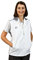 Henselite Womens Bowling Soft Shell Body Warmer-Color White with Grey Trims Size M