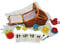 alles-meine.de GmbH 33 TLG. Set Picknick Korb/Puppengeschirr - mit Porzellan/Keramik Geschirr - Spiel Küche Zubehör Deko - für Kinder Mädchen & Jungen - gepunktet - Polka Dot..