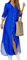 OMZIN Women Button Up Floral Print Camouflage Dress Party Split Flowy Maxi Casual Loose Maxi Dress Royal Blue L