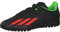 adidas X SPEEDPORTAL.4 Football Boots Turf, Core Black/Solar Red/Solar Green, 4 UK Child