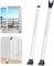 Blocker Barra de Seguridad, 2 Pack Blanco Barra de Seguridad para Puertas, Barra de Seguridad Ajustable para Puerta, Barras de Seguridad de Puertas para Puertas Correderas y Ventanas Correderas