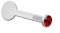 Inoki - Micro labret Bioflex Cristal 2.35mm serti acier - Jonc/Tige 1.2mm, Long. int. 10mm, Élément 2.35mm - Siam Clair