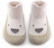 Exemaba Baby Sockenschuhe Rutschfeste Niedlicher Cartoon Weicher Stricken Babybodenschuhe Kleinkind Schuhe 1-Paar(Beige Hund,Tag22/12-18M)