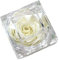 Ringschachtel für künstliche Blumenringe,Rose Blume Verlobungsring Box,Verlobungsring Schachtel Rose Ringschachtel für Hochzeit Ringe Verlobungsring Valentinstag Jubiläum Heiratsantrag Deko,Weiss