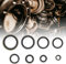 Bonded Seal Dowty Washer 110pcs, Engine Sump Plug Washer Oil Seal Washer M6 M8 M10 M12 M14 M16 M18 M20 Engine Seal Flat Ring Gasket Fastener O Rings Rubber Assorted Seal Kit