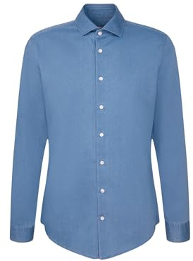 Seidensticker Herren Casual Hemd - Slim Fit - Bügelleicht - Kent-Kragen - Langarm - 100% Baumwolle