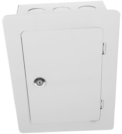 OSALADI Outdoor Weatherproof Metal Circuit Breaker Box 30-pair Tv Telephone Cable Junction Enclosure, Wall-mounted Electrical Project Connection Box for Outdoor Use