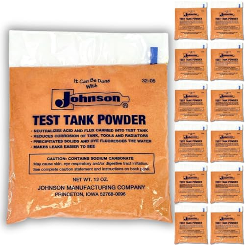 Grünes Testtankpulver für Plasma-Tischschneiden und Heizkörperreparaturen, 12 Beutel, je 340 ml, insgesamt 4,082 g, hergestellt in den USA