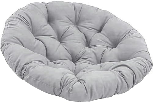 WHOROB Papasansessel Kissen, Radar Stuhl Pad, Rundes Dicke Stuhlkissen Bequem Weich Sitzkissen Hängesessel für Indoor Outdoor Garten Stuhlauflage,A,60 * 60cm