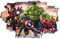 Grenric 3D-Superhelden-Tapete, Wandaufkleber für Kinderzimmer, Kinderzimmer, Wanddekoration, Cartoon-Poster, Dekoration