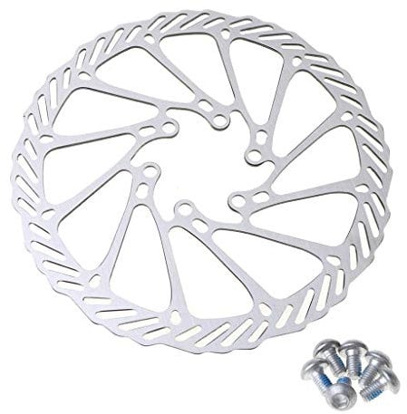 160mm Mountain Bicycle Mechanical Disc Brake Rotor With 6 Bolts For Bicycle Hydraulic Pull Brake Caliper Adapter Front Rear Insert Pressure Pad Clamp Joint Bolt Gasket Spacer Clip Cycling