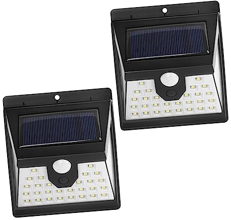 Veemoon 2 Stück Außenleuchte Solarsensorlampe Hoflicht Solarleuchte Für Außenbeleuchtungswerkzeug