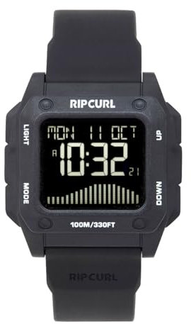 RIP CURL Herren Digital Automatik Uhr mit Gummi Armband 017MTI-4029