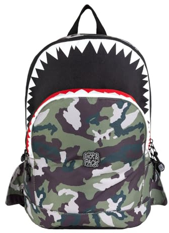 Pick & Pack Shark Shape Backpack M Camo