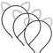 YUNHENTONG Serre Tête Chat Halloween,3 PCS Oreille de Chat Halloween avec Strass,Serre Tete Oreille de Chat,Cerceaux de Cheveux D'oreille de Chat pour Adultes Enfants Fêtes d'Halloween (B, 1)