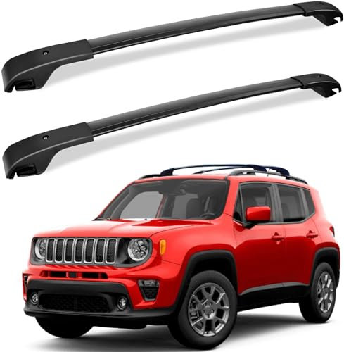 YYBCDSA 2 Stück Aluminium Dachträger Querstangen, für Jeep Renegade 2015-2022 Dachboxen, Aluminium Dachträger Relingträger Car Zubehör