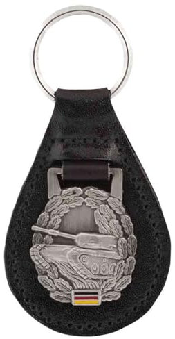 baum-m gmbh Schlüsselanhänger mit Bundeswehr-Truppen-Abzeichen Panzertruppe