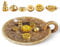 Base en Céramique + 6Pcs Brûieur D'encens, Porte Encens, Support Encens, Stable Résistant à la Chaleur Facile à Nettoyer Convient à de Nombreux Types de Bâtonnets D'encens