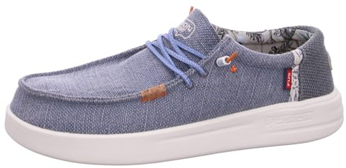 Fusion Leinenschuh Blau in Größe 41