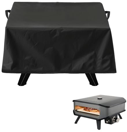 Pizza Oven Cover for Cozze 90349 13 Inch Gas Pizza Oven, Grill Cover Weatherproof Dustproof, 420D Oxford Fabric, Double Buckle Pull Cord, Robust Durable Pizza Oven Accessories 58 x 58 x 28 cm