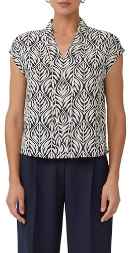 s.Oliver Ärmellose Bluse mit All-Over-Print