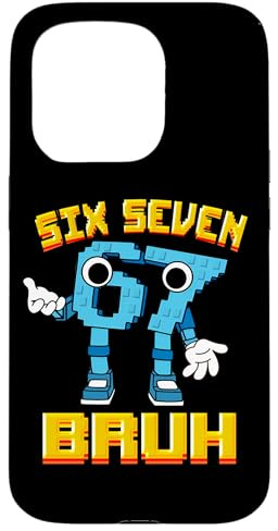 Boys Girls Kids Italian Brainrot Meme 67 Six Seven Bruh Case for iPhone 15 Pro