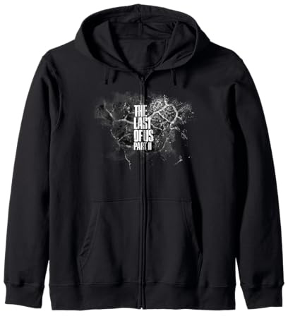 The Last of Us Part II Bold Text Logo Cordyceps Background Kapuzenjacke