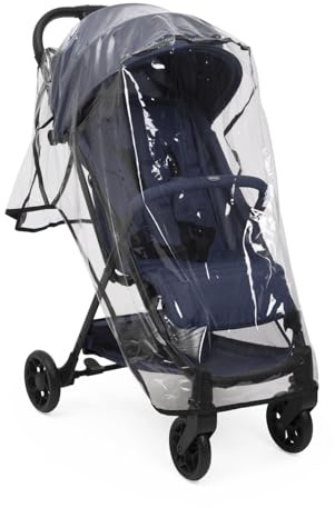 Chicco Paravientos Universal para Carritos, Cubierta Impermeable y Cortaviento con Sujetadores de Correa, Compatible con la Mayoría de los Carritos, Transparente y Fácil de Montar