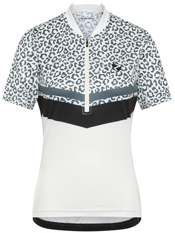 Ziener Damen Naladia-z Funktionelles Fahrradtrikot mit halbem Front-Reißverschluss