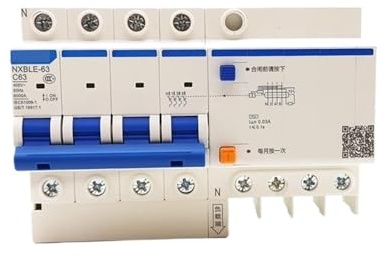 Disjoncteur différentiel NXBLE-32 4P 30mA C10A 16A 20A 25A 32A Remplace le disjoncteur différentiel DZ47LE-32(C20A)