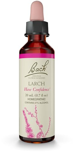 Bach Original Flower Remedies, Larch - Have Confidence - Natural Homeopathic Flower Essence for Emotional Balance - Vegan, Gluten Free, Sugar Free - 20mL Dropper