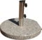 Siena Garden Granitschirmständer, 40 kg, rund Ø 50 cm Edelstahlrohr, mit Griff und Rolle