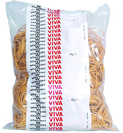 VIVA E070 Rubber Bands with 70 mm Diameter, Yellow