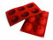 Silikomart 20.086.00.0060 SF086 Moule Forme Topping Dome 6 Cavités Silicone Terre Cuite
