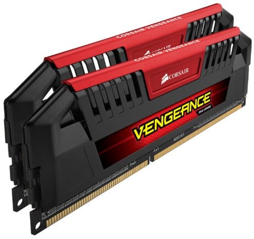 Corsair CMY8GX3M2A1600C9R Vengeance Pro Series 8GB (2x4GB) DDR3 1600Mhz CL9 XMP Performance Desktop Memory Kit Red