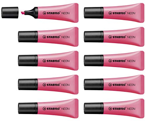 Stabilo NEON - Evidenziatore - Confezione da 10 - Rosa