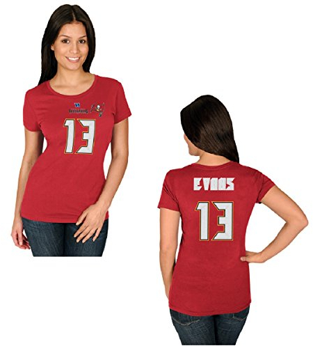 Majestic Athletic NFL Football Tampa Bay Buccaneers Mike Evans #13 T-Shirt Trikot Damen Women (L)