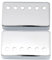 Musiclily 52mm Metall Humbucker Tonabnehmer Kappe Gitarren Steg Pickup Abdeckung Humbucker Covers für Epiphone Les Paul Style E-Gitarre, Chrom(2 Stück)