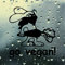 SUPERSTICKI Go vegan ca 20cm Auto Aufkleber Tuning Spruch Fun Lustig aus Hochleistungsfolie Aufkleber Autoaufkleber Tuningaufkleber Hochleistungsfolie für alle glatten Flächen UV und Wascha