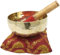 Bol chantant tibétain martelé à la main pour méditation et chakra de la racine et de l'Om - 17,8 cm - Yoga Old Bowl