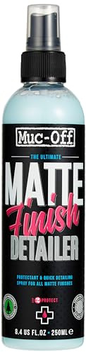 Muc-Off Matt Finish Detailer, 8.5 fl oz - Premium Bike Protection Spray for MTB/Gravel/Road Bikes - Post-Wash Bike Protector for Matt and Satin Finishes