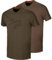 Härkila Graphic T-Shirt 2-Pack | Professionelle Jagd Kleidung & Jagd Zubehör für Herren & Damen | Skandinavische Qualität Made to Last | Willow Green/Slate Brown, M