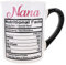 Cottage Creek Kaffeetasse, groß, mit Lebensmitteletikett, Keramik, 530 ml, Weiß